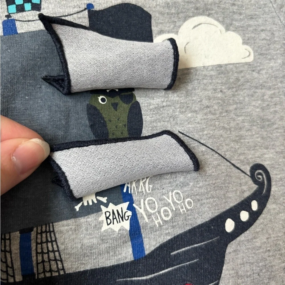 Gymboree Lift-a-flap Fun Pirate Ship Graphic Toddler Tee